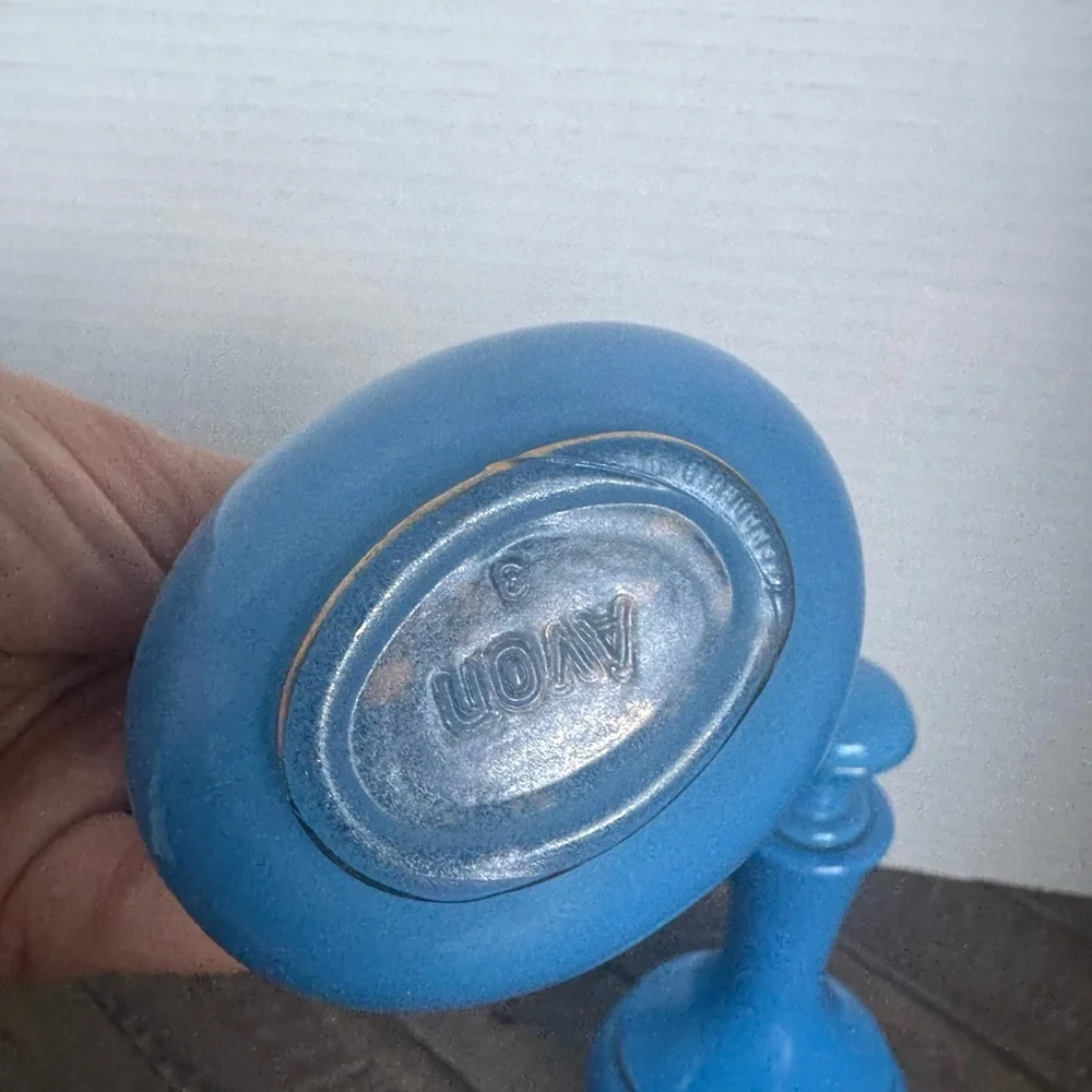 AVON Elegant Blue Ceramic Bottles